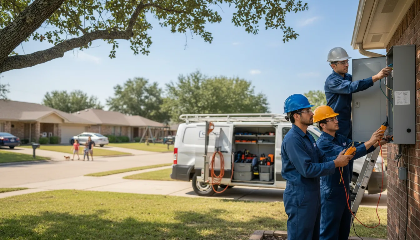 Certified electrician providing emergency electrical services in West Point, IL